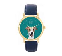 Toff London Ladies Beige Whippet Dog Head Watch