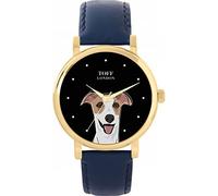 Toff London Ladies Beige Whippet Dog Head Watch