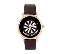 Toff London Ladies Black Its Darts Oclock Watch