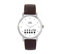 Toff London Ladies Black Royal Flush Poker Watch