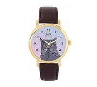 Toff London Ladies Blue British Shorthair Cat Head Watch