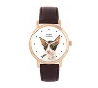 Toff London Ladies Blue Cornish Rex Cat Head Watch