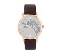 Toff London Ladies Blue Orchid Flower Watch
