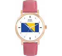 Toff London Ladies Bosnia and Herzegovina Flag Watch