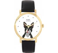 Toff London Ladies Boston Terrier Dog Head Watch