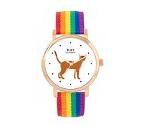 Toff London Ladies Brown Abyssinian Cat Watch