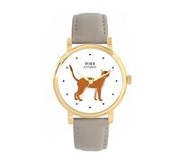 Toff London Ladies Brown Abyssinian Cat Watch