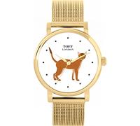 Toff London Ladies Brown Abyssinian Cat Watch