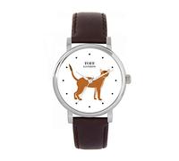 Toff London Ladies Brown Abyssinian Cat Watch