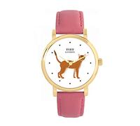 Toff London Ladies Brown Abyssinian Cat Watch