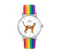 Toff London Ladies Brown Abyssinian Cat Watch
