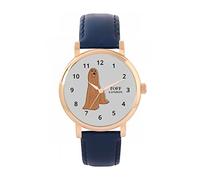 Toff London Ladies Brown Afghan Hound Dog Watch