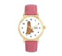 Toff London Ladies Brown Afghan Hound Dog Watch