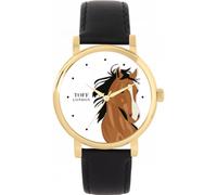 Toff London Ladies Brown Arabian Horse Head Watch