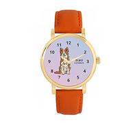 Toff London Ladies Brown Border Collie Dog Watch