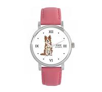 Toff London Ladies Brown Border Collie Dog Watch
