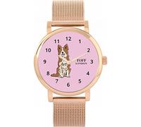 Toff London Ladies Brown Border Collie Dog Watch