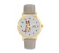 Toff London Ladies Brown Border Collie Dog Watch