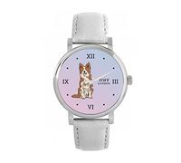 Toff London Ladies Brown Border Collie Dog Watch