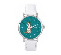 Toff London Ladies Brown Border Collie Dog Watch