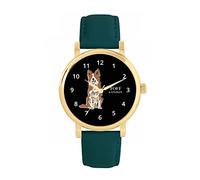 Toff London Ladies Brown Border Collie Dog Watch