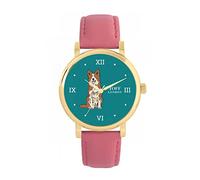 Toff London Ladies Brown Border Collie Dog Watch