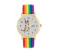 Toff London Ladies Brown Border Collie Dog Watch