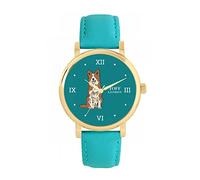 Toff London Ladies Brown Border Collie Dog Watch