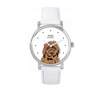 Toff London Ladies Brown Cockapoo Dog Head Watch