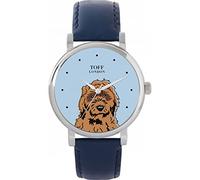 Toff London Ladies Brown Cockapoo Dog Head Watch