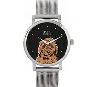 Toff London Ladies Brown Cockapoo Dog Head Watch