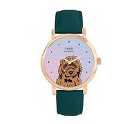 Toff London Ladies Brown Cockapoo Dog Head Watch