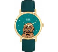 Toff London Ladies Brown Cockapoo Dog Head Watch