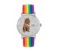Toff London Ladies Brown Cockapoo Dog Watch