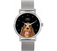 Toff London Ladies Brown Cocker Spaniel Dog Head Watch
