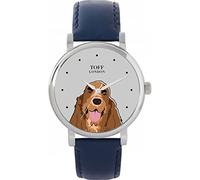 Toff London Ladies Brown Cocker Spaniel Dog Head Watch