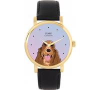 Toff London Ladies Brown Cocker Spaniel Dog Head Watch