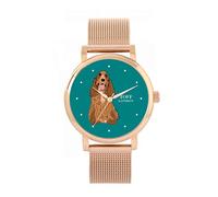 Toff London Ladies Brown Cocker Spaniel Dog Watch