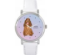 Toff London Ladies Brown Cocker Spaniel Dog Watch