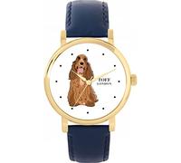 Toff London Ladies Brown Cocker Spaniel Dog Watch