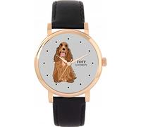 Toff London Ladies Brown Cocker Spaniel Dog Watch