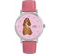 Toff London Ladies Brown Cocker Spaniel Dog Watch