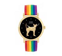 Toff London Ladies Brown German Rex Cat Watch