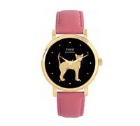 Toff London Ladies Brown German Rex Cat Watch