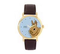 Toff London Ladies Brown Netherland Dwarf Rabbit Head Watch