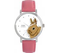 Toff London Ladies Brown Netherland Dwarf Rabbit Head Watch