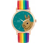 Toff London Ladies Brown Netherland Dwarf Rabbit Head Watch