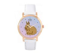 Toff London Ladies Brown Netherland Dwarf Rabbit Watch
