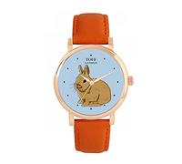 Toff London Ladies Brown Netherland Dwarf Rabbit Watch