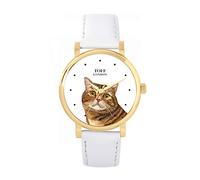 Toff London Ladies Brown Scottish Straight Cat Head Watch